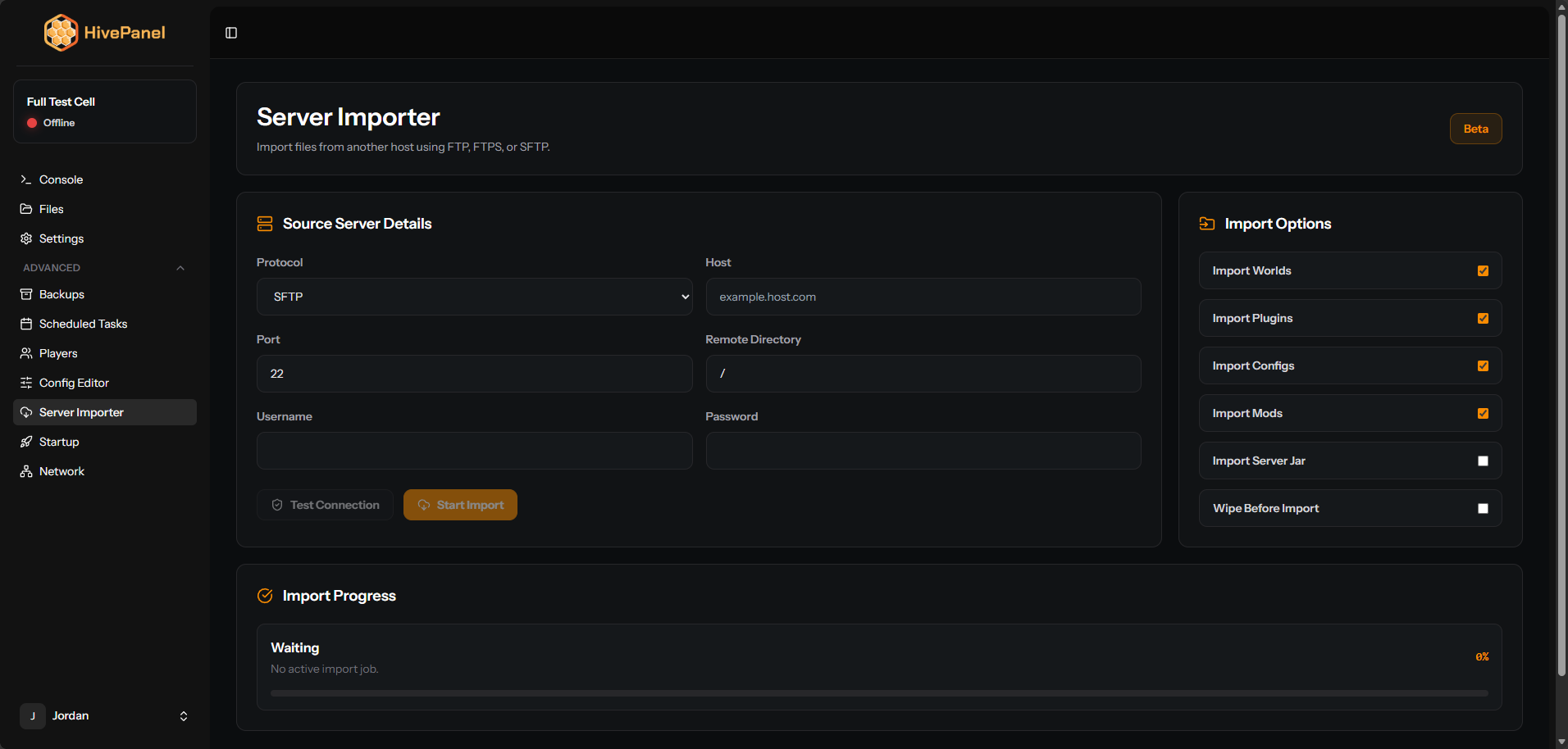 Server Importer